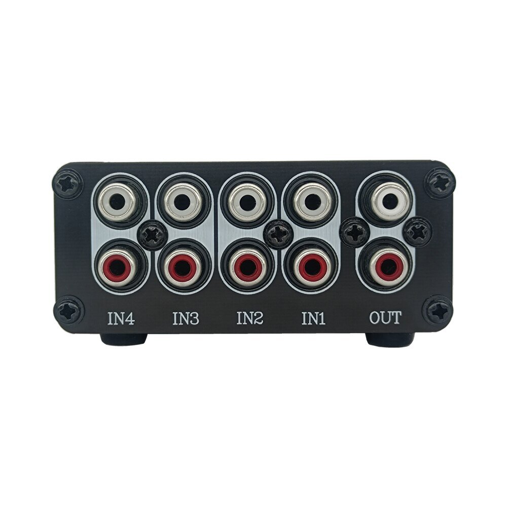TENEALAY-4-Channel-RCA-Audio-mixer-Stereo-line-levels-control-Box-mini-passive-mixer-R41