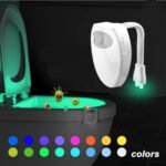 ZRE-MSNCR Toilet Seat Night Light Waterproof Smart Motion Sensor WC Luminaria Lamp LED USB PIR Motion Sensor Toilet Lights For Bathroom