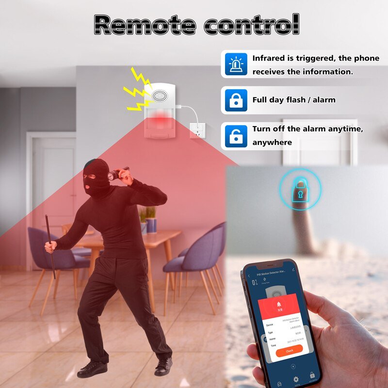 Tuya-WiFi-Smart-Home-Burglar-Alarm-Sensor-Infrared-Motion-Detector-PIR-Sensor-Smart-Life-APP-Security