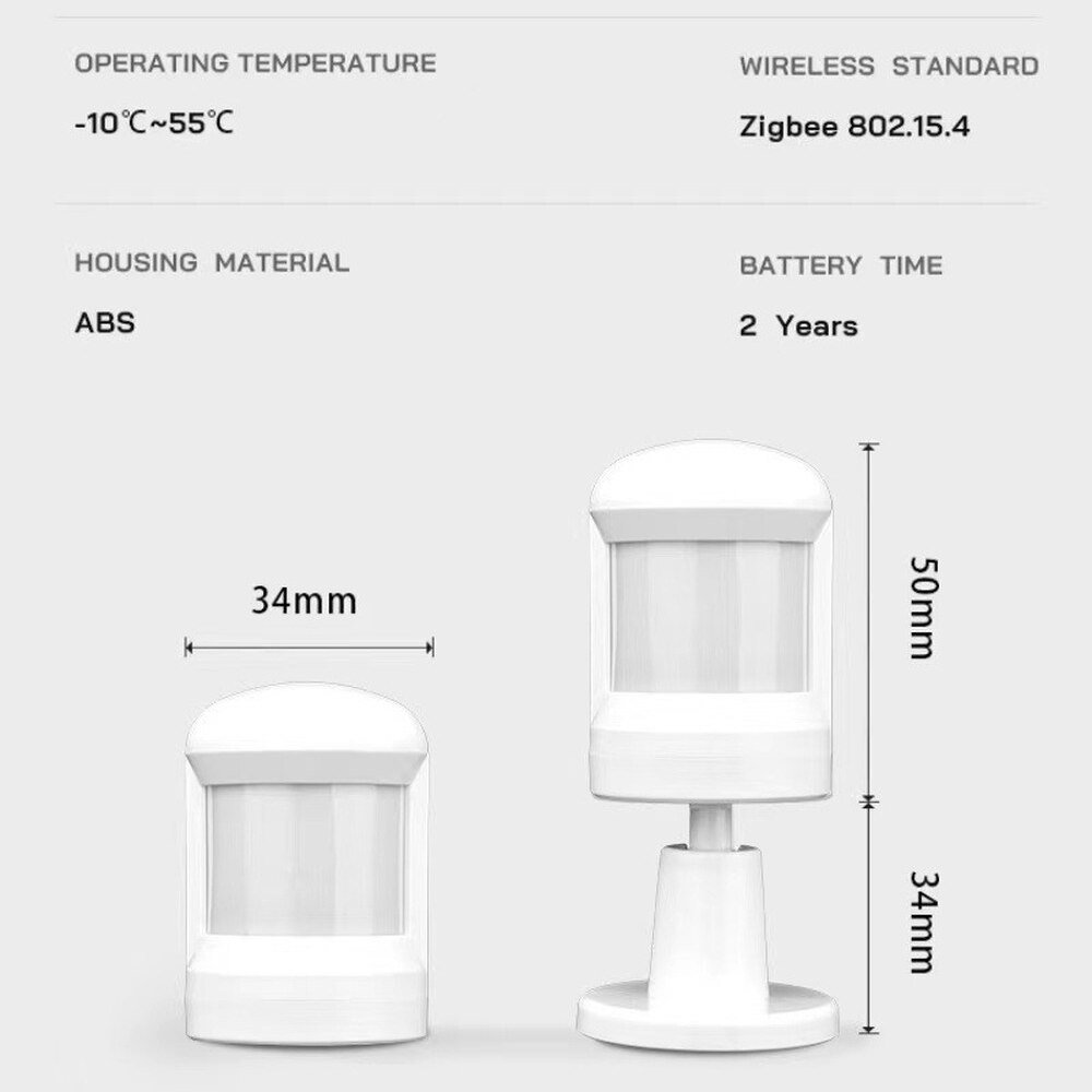 Tuya-ZigBee-Smart-Human-Body-Sensor-Smart-Home-Motion-Sensor-110-Wide-View-Low-Battery-Notification