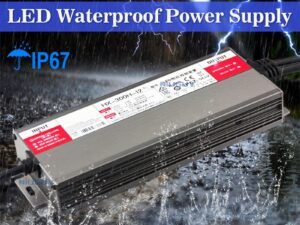 ZRE-TRNSF Waterproof Power Supply IP67 Lighting Transformer AC220V To DC 12V 24V LED Driver Power Supply 150W 200W 300W 400W Power Adapter